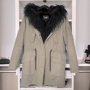 Maje Gondry 3-Piece Fur Lined Parka